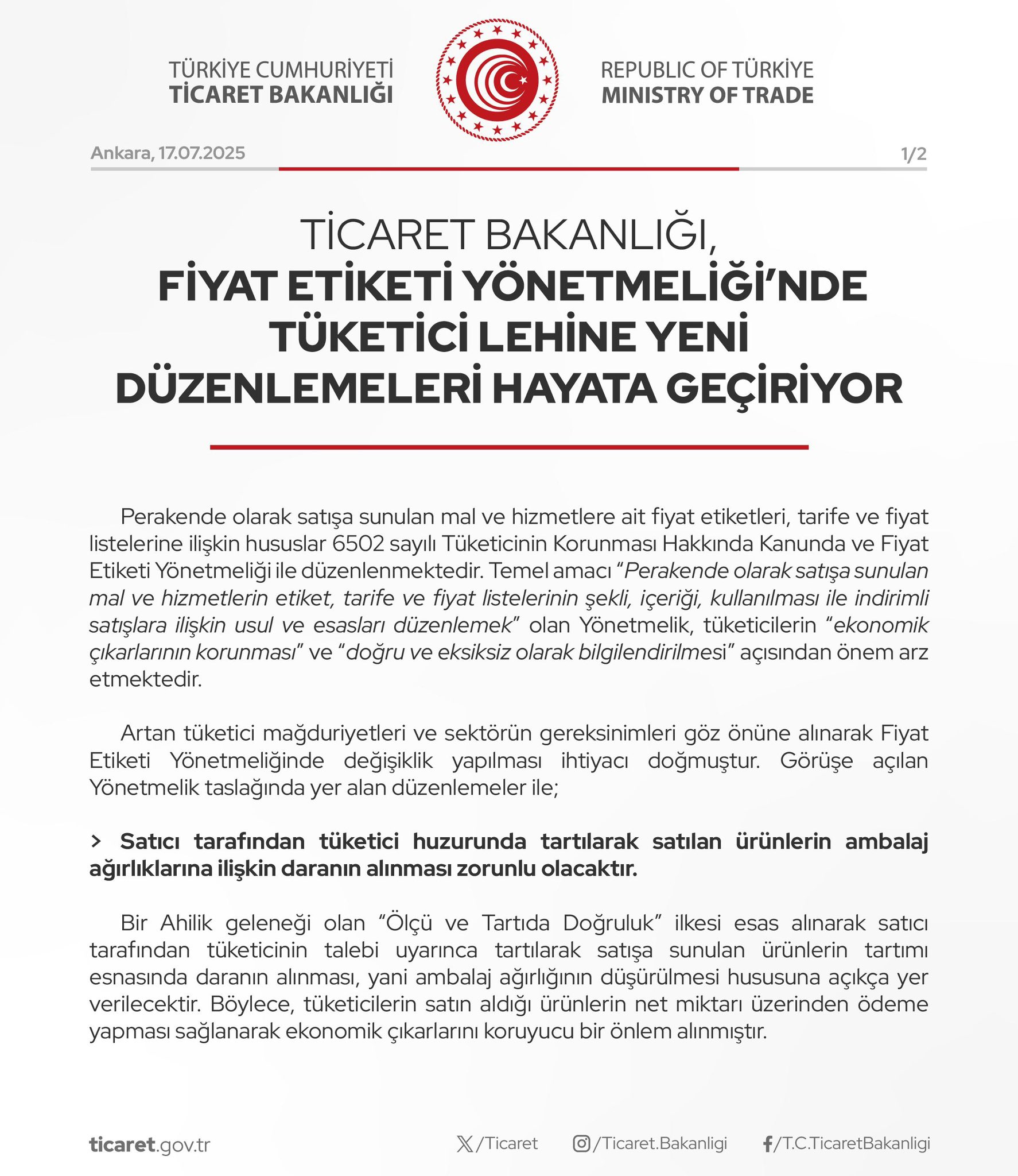 Marketlerde Net Ağırlık Dönemi Başladı (2)