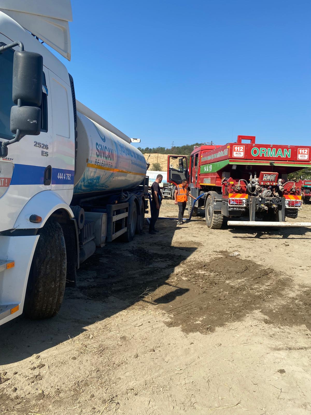 Sincan'dan Bolu’daki Yangına Destek (3)