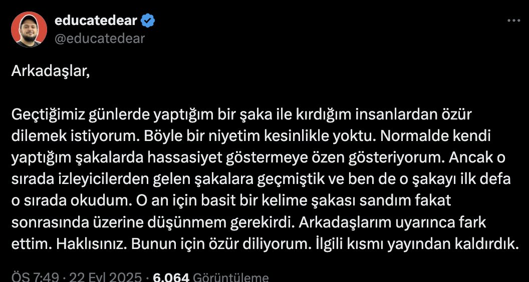 Boğaç Soydemir Açıklama