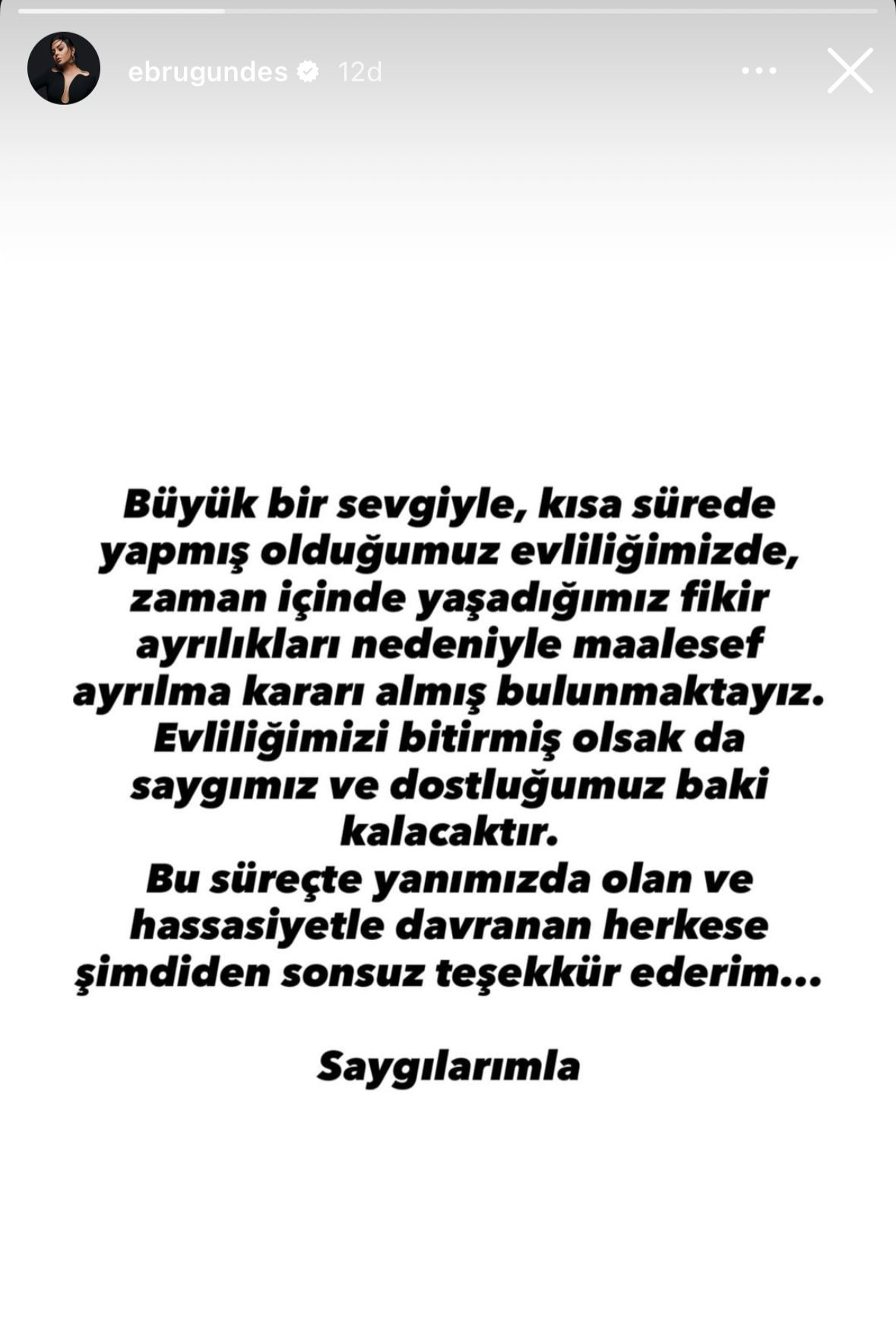 Ebru Gündeş Boşanma