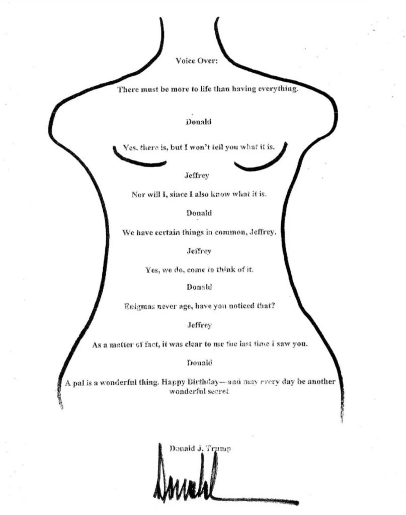 Trump’ın Epstein’e Doğum Günü Mektubu