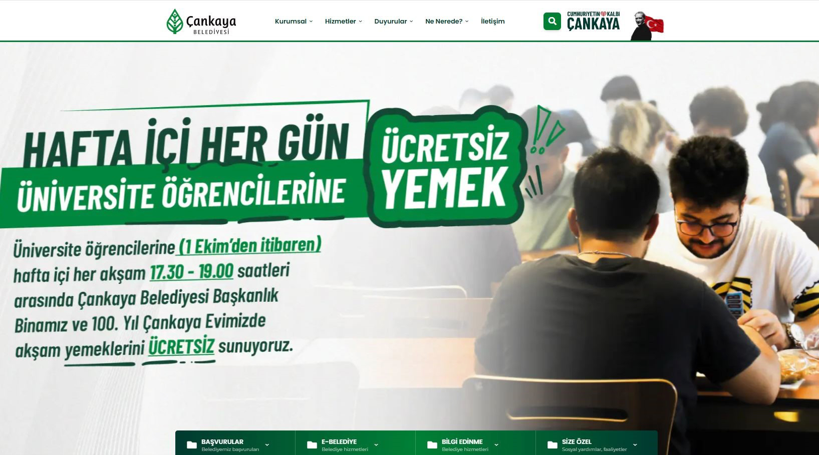 Çankaya Belediyesi Yenilenen Web Sitesi (1)