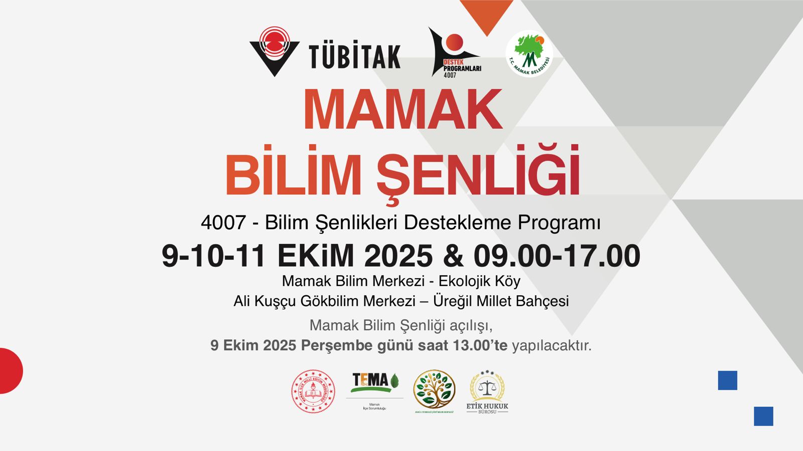 Mamak’ta Bilim Şenliği Başlıyor