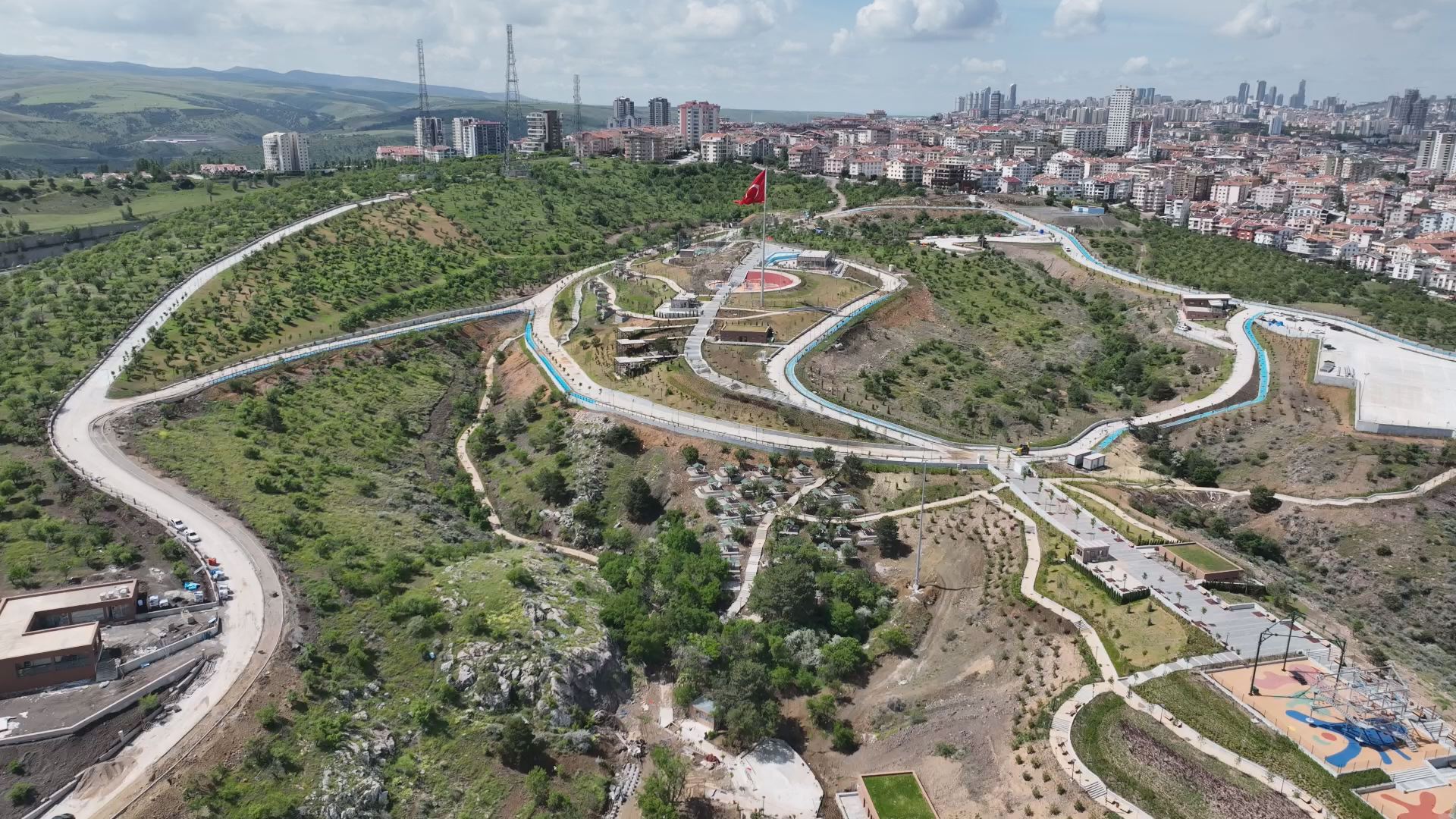 Park Bahçeler Bademlidere Cumhuriyet Parkı Drone (22)