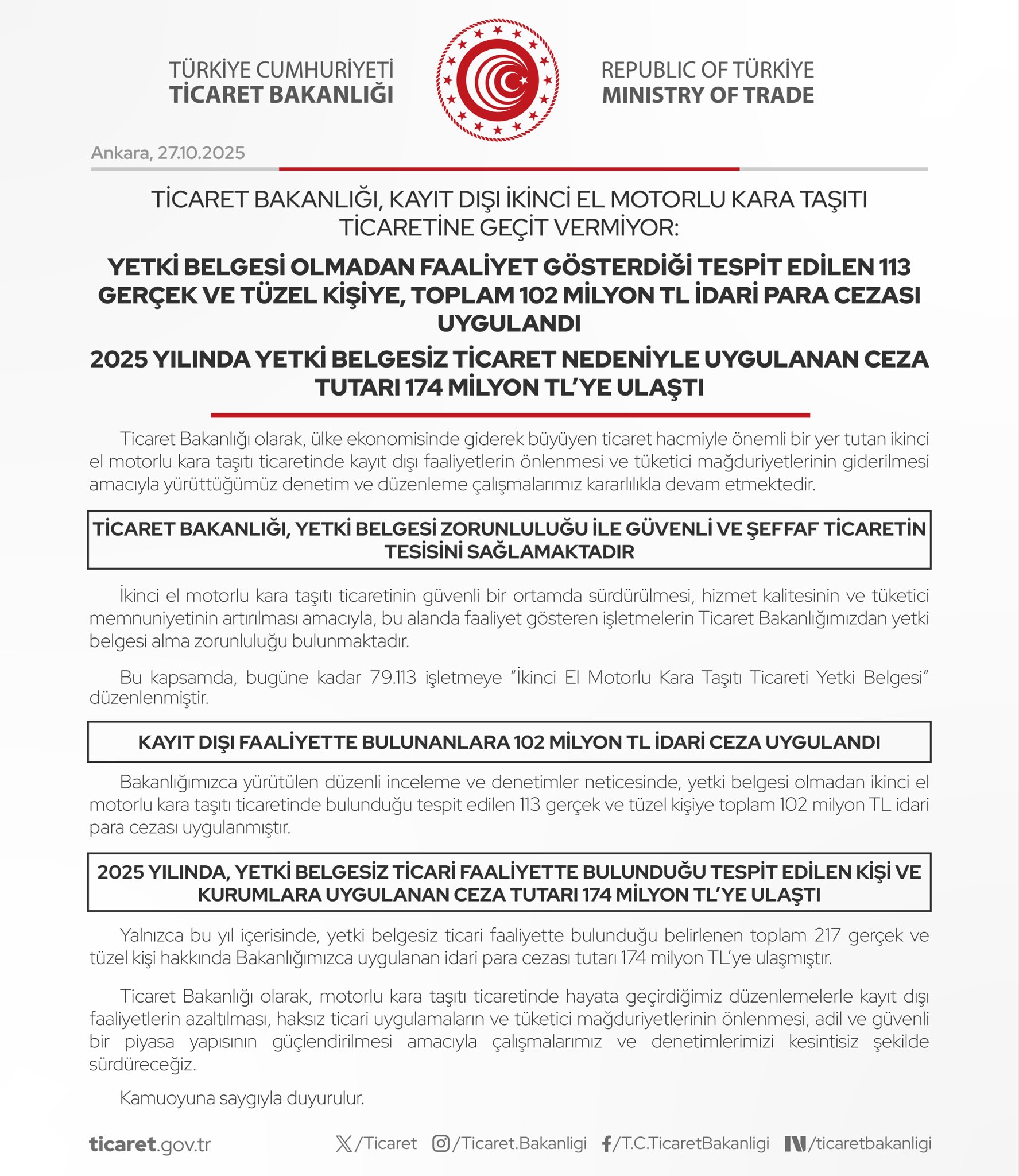 Yetki Belgesiz Araç Satış