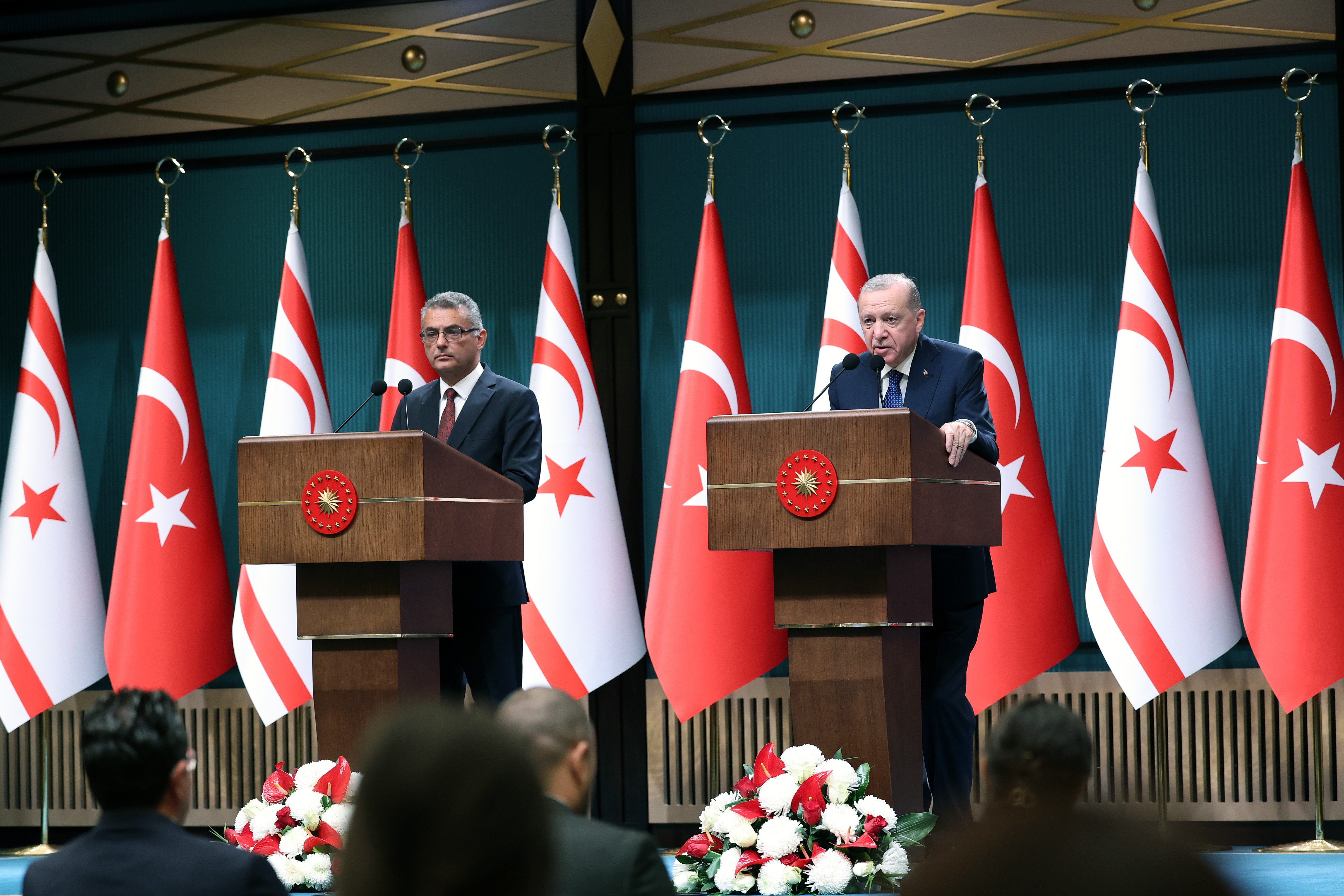 Cumhurbaşkanı Recep Tayyip Erdoğan, KKTC Cumhurbaşkanı Tufan Erhürman - 2