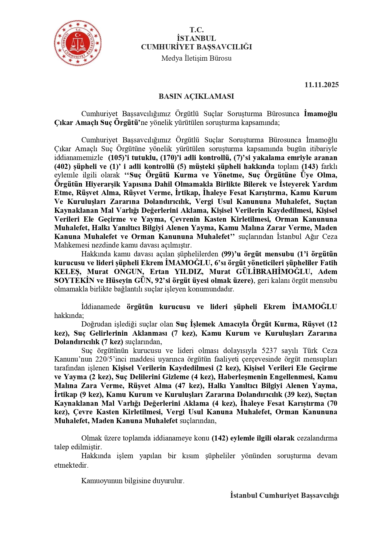 İmamoğlu Çıkar Amaçlı Suç Örgütü