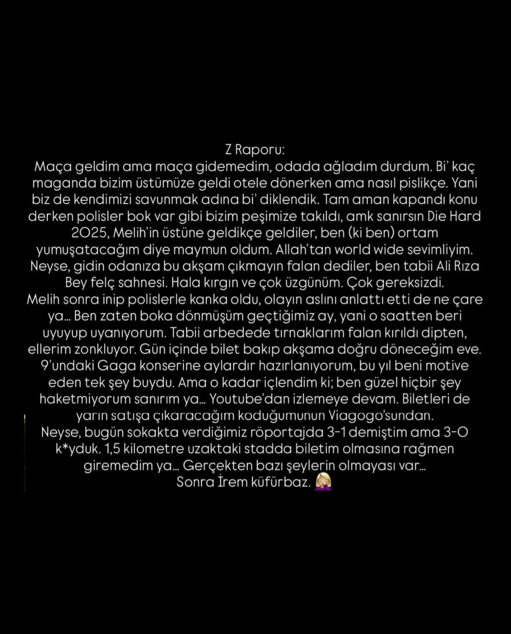 Irem Derici Saldırı