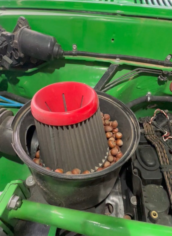 Sincap off-road aracını fındık deposuna çevirdi - 3