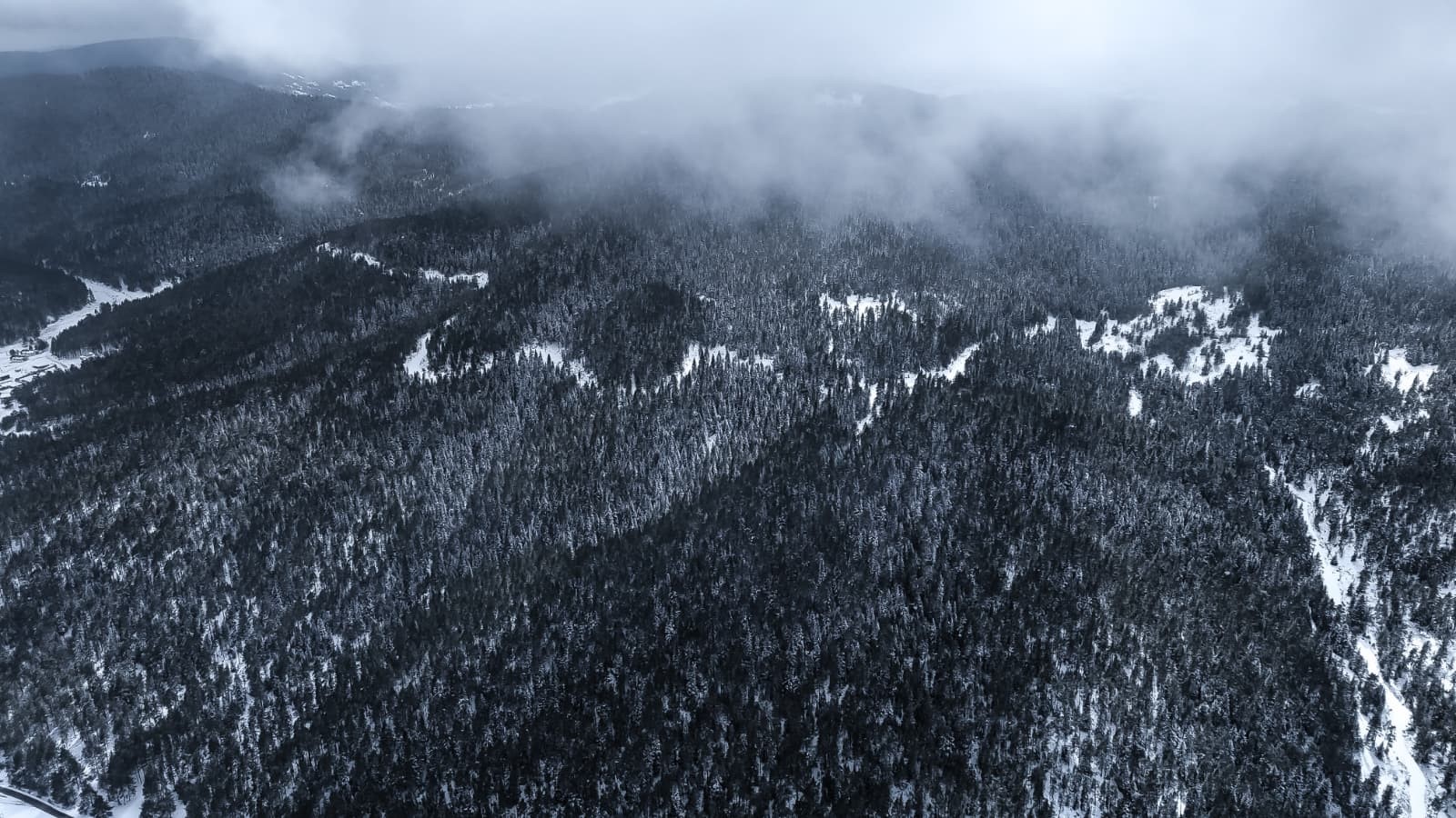 Ankara’nın kuzeyinde kar manzarası - 4