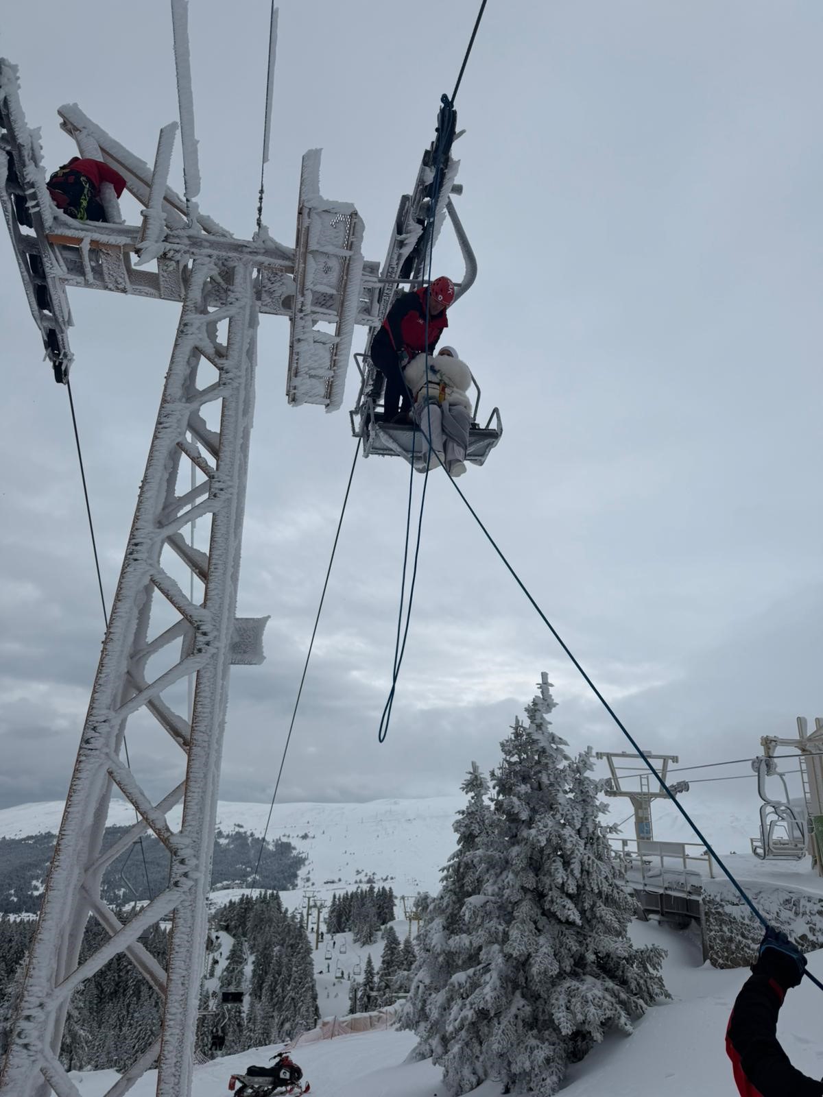teleferik mahsur kalma