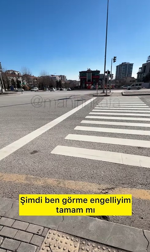 Pursaklar’da görme engelliler için tehlikeli yollar - 2