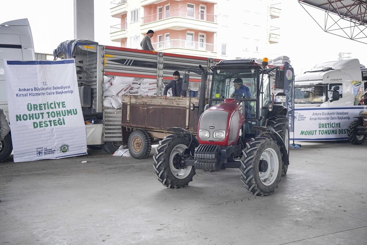 Ankara’da Üreticiye 1,5 Milyon Kilo Nohut Tohumu Desteği (1)