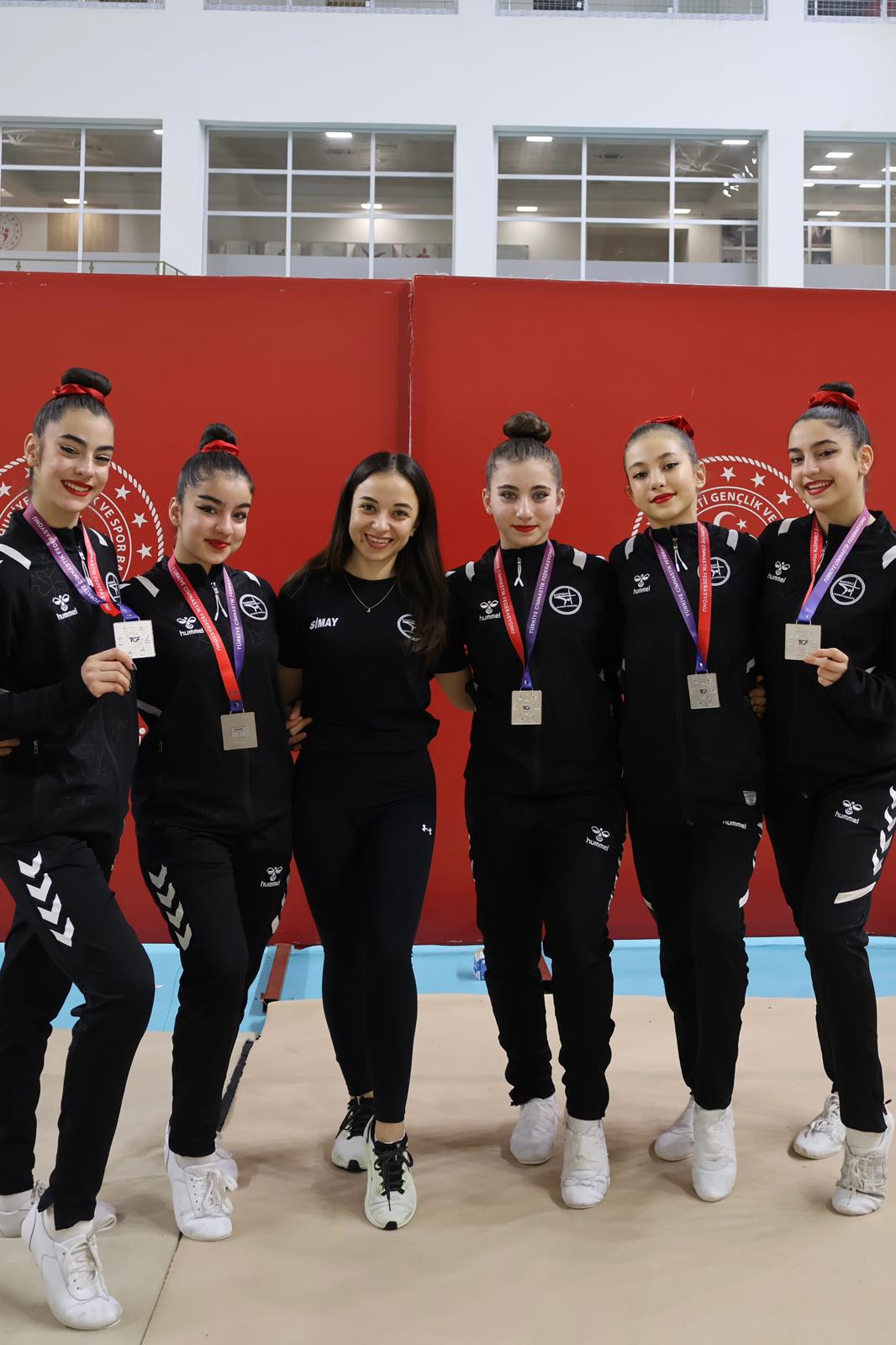 Asel Çakar İpek Pektaş Irmak Coşkun Peri Zeynep Sak Elif Akder, 12 14 Yaş Grup Kategorisi Türkiye 2.Liği