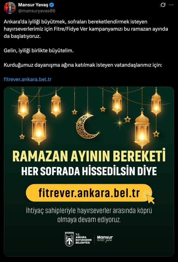 Mansur Yavaş’tan “Iyiliği Büyütelim” Çağrısı (2)