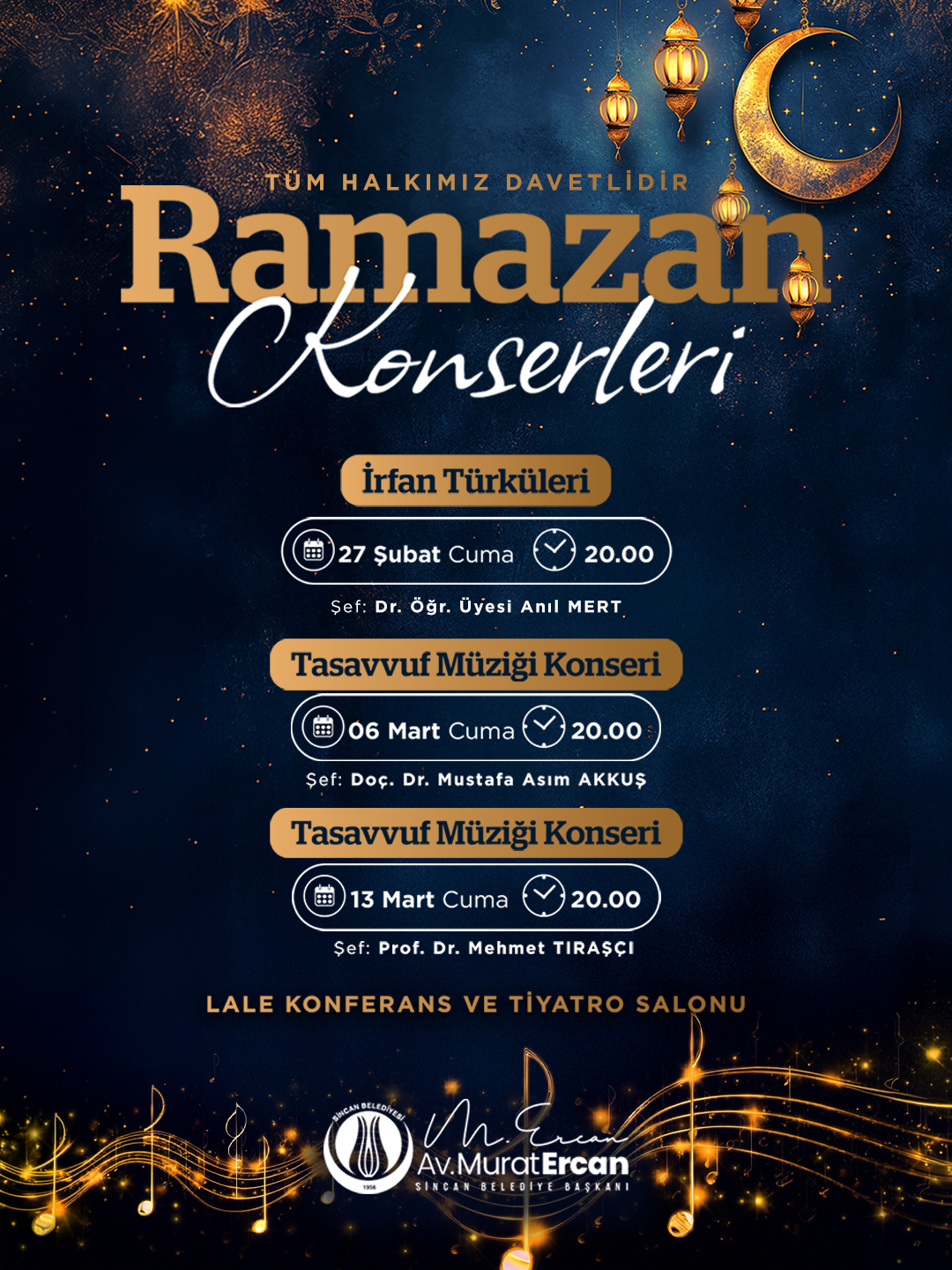 Sincan Belediyesi Ramazan Konserleri Düzenliyor