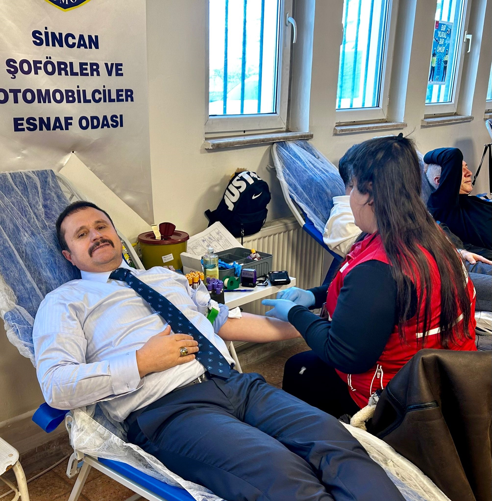 Sincan Şoför Esnafı Kızılay Için Kan Bağışında Bulundu (2)
