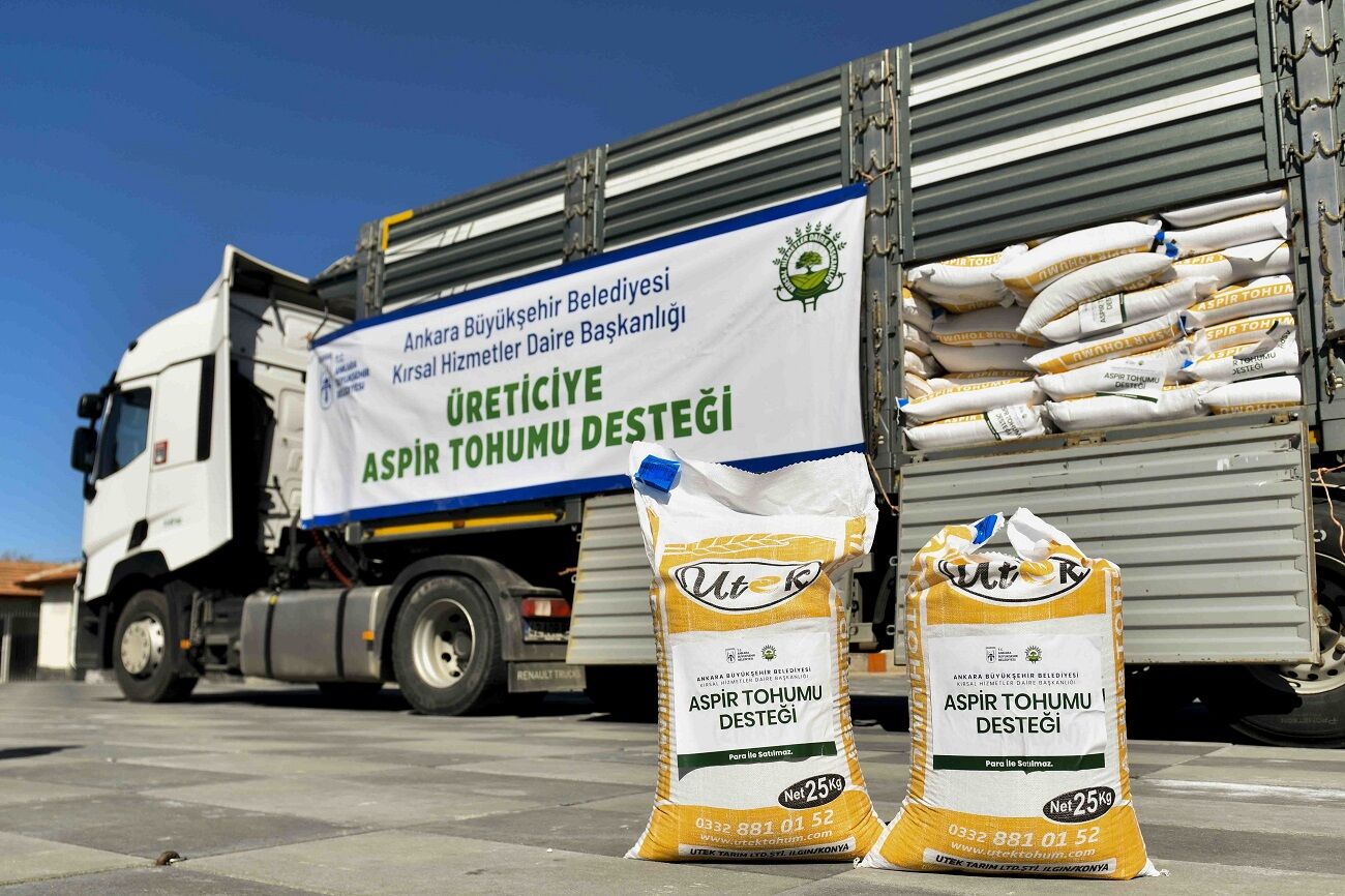 Şereflikoçhisar’da Çiftçilere Aspir Tohumu Desteği (3)