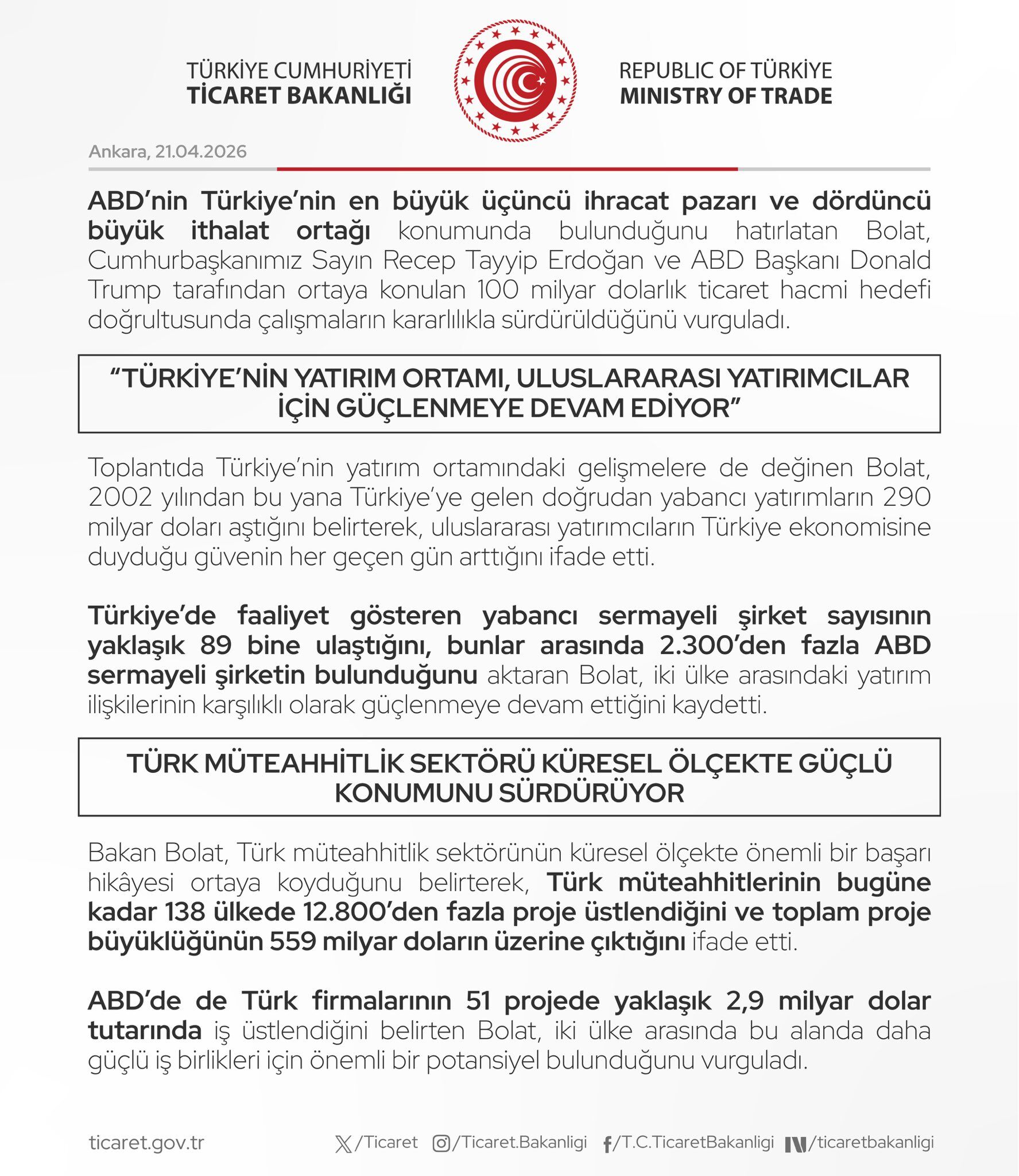 Türkiye Abd Ticaret (1)