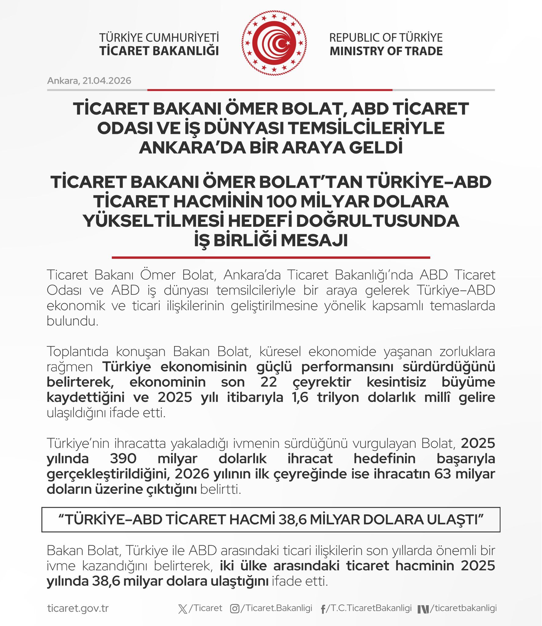 Türkiye Abd Ticaret (2)