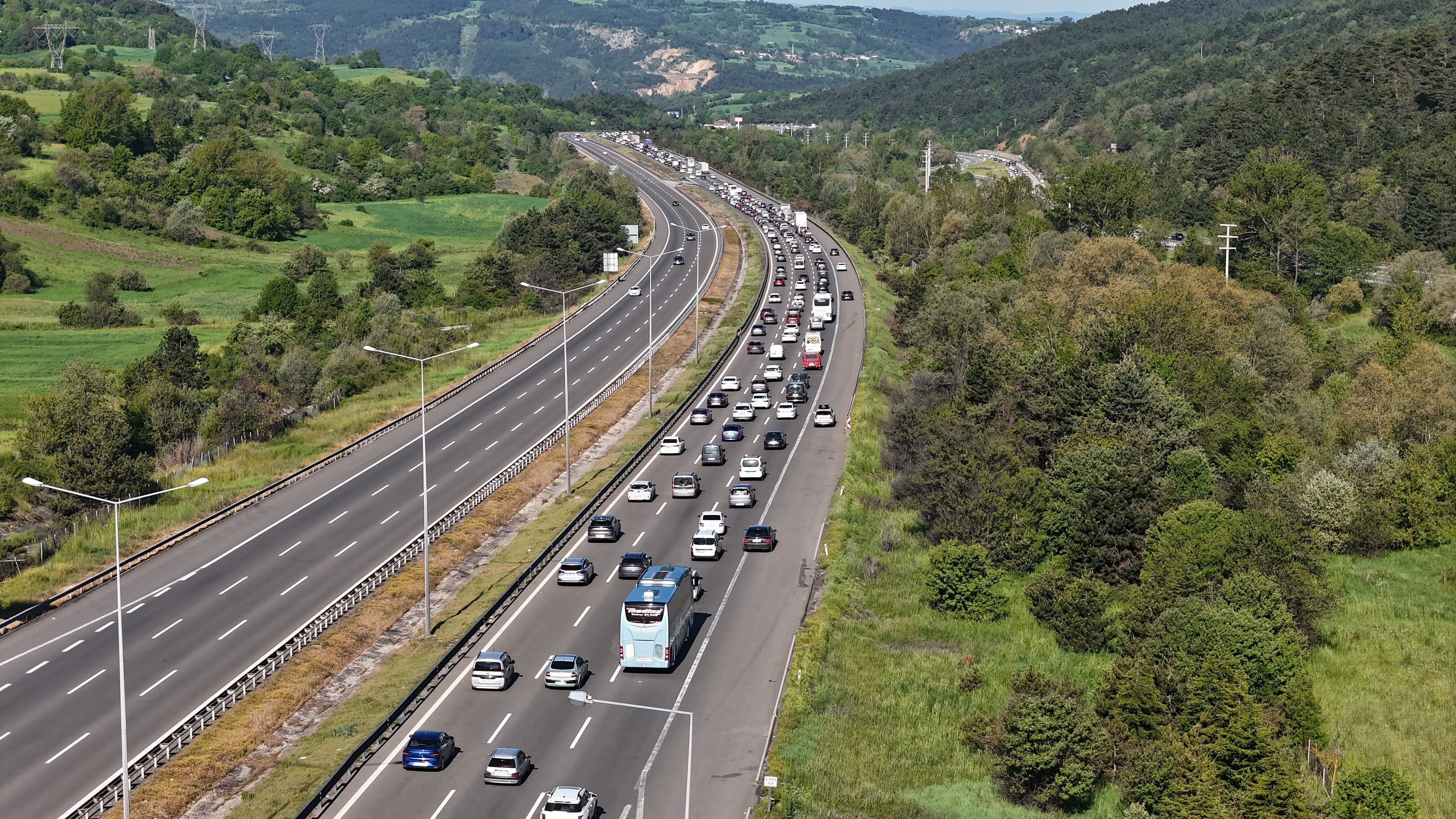 bayram dönüş trafiği