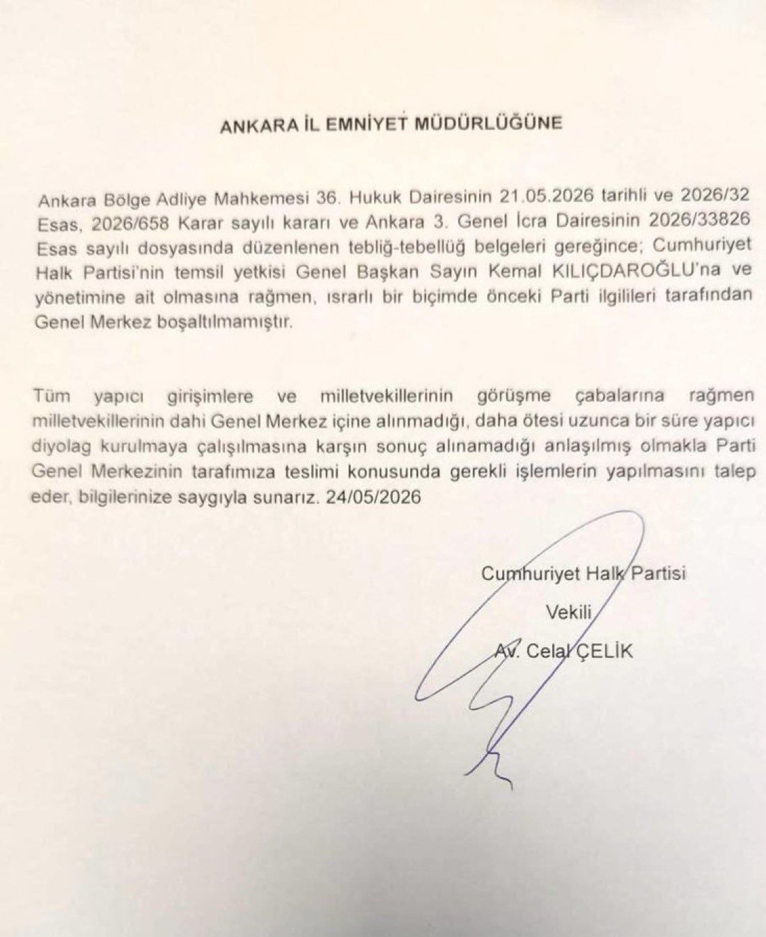 Chp Genel Merkezi Için Emniyete Talimat Verildi (1)