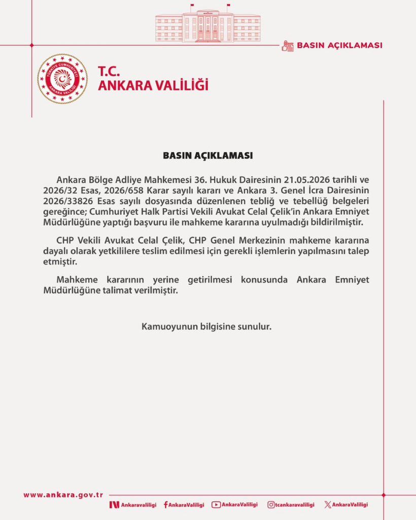 Chp Genel Merkezi Için Emniyete Talimat Verildi (2)