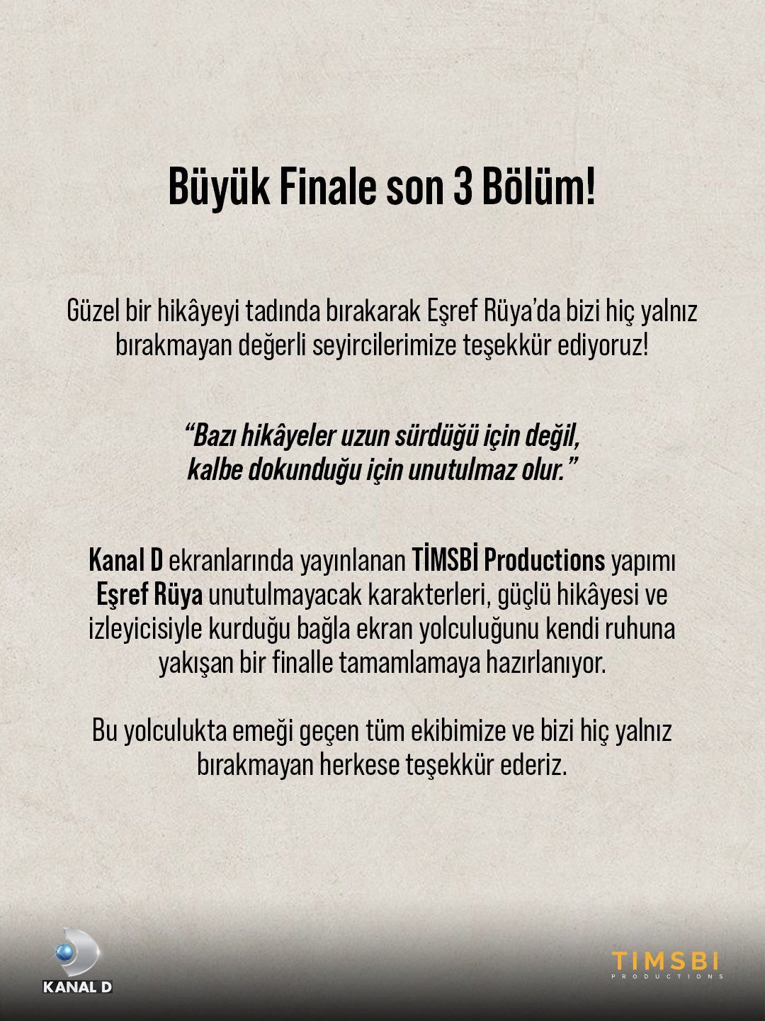 Eşref Rüya Final