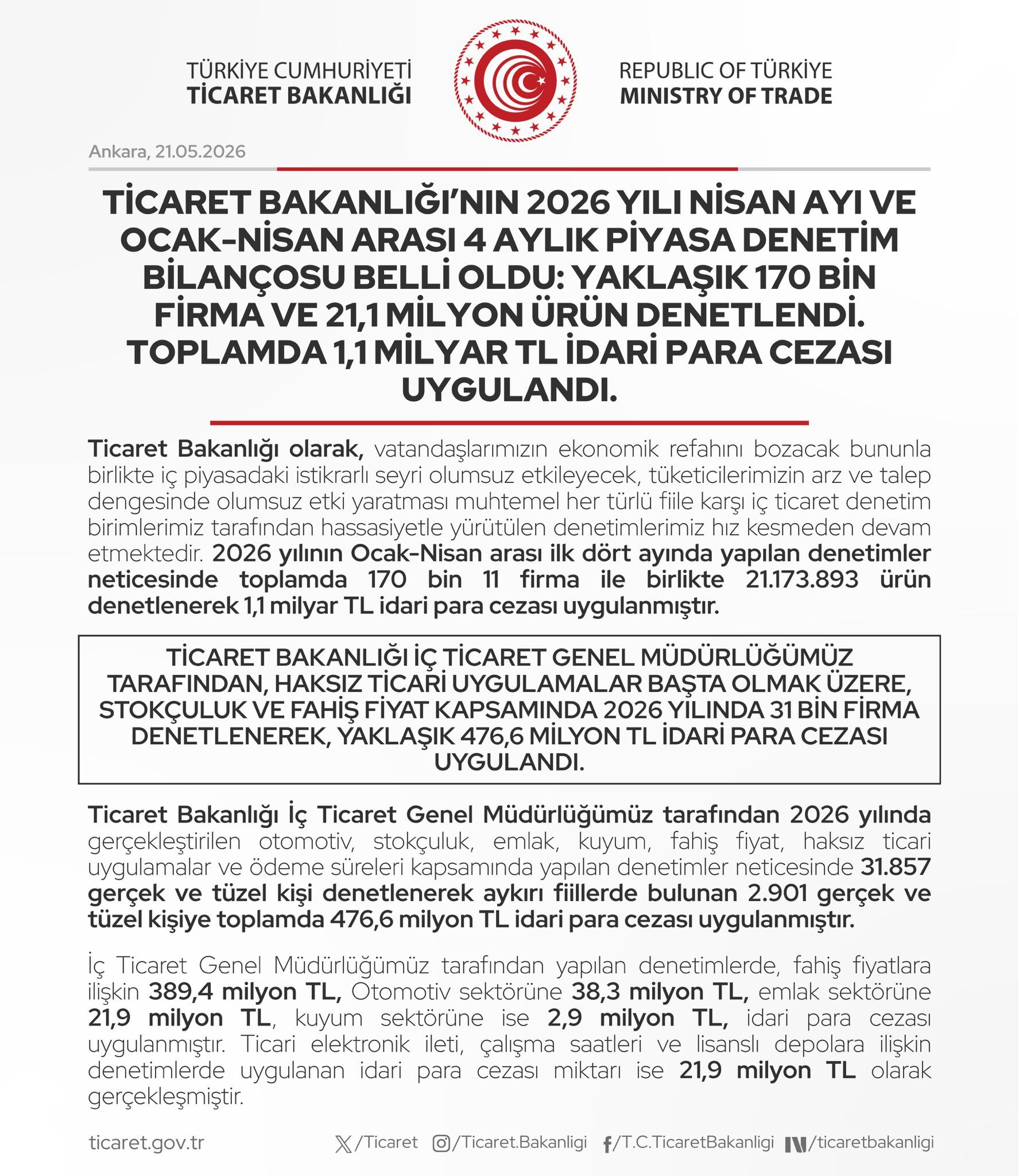 Ticaret Bakanlığı 1
