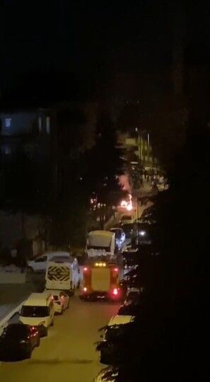 Keçiören Yeşiltepe Mahallesi'nde Yangın (1)