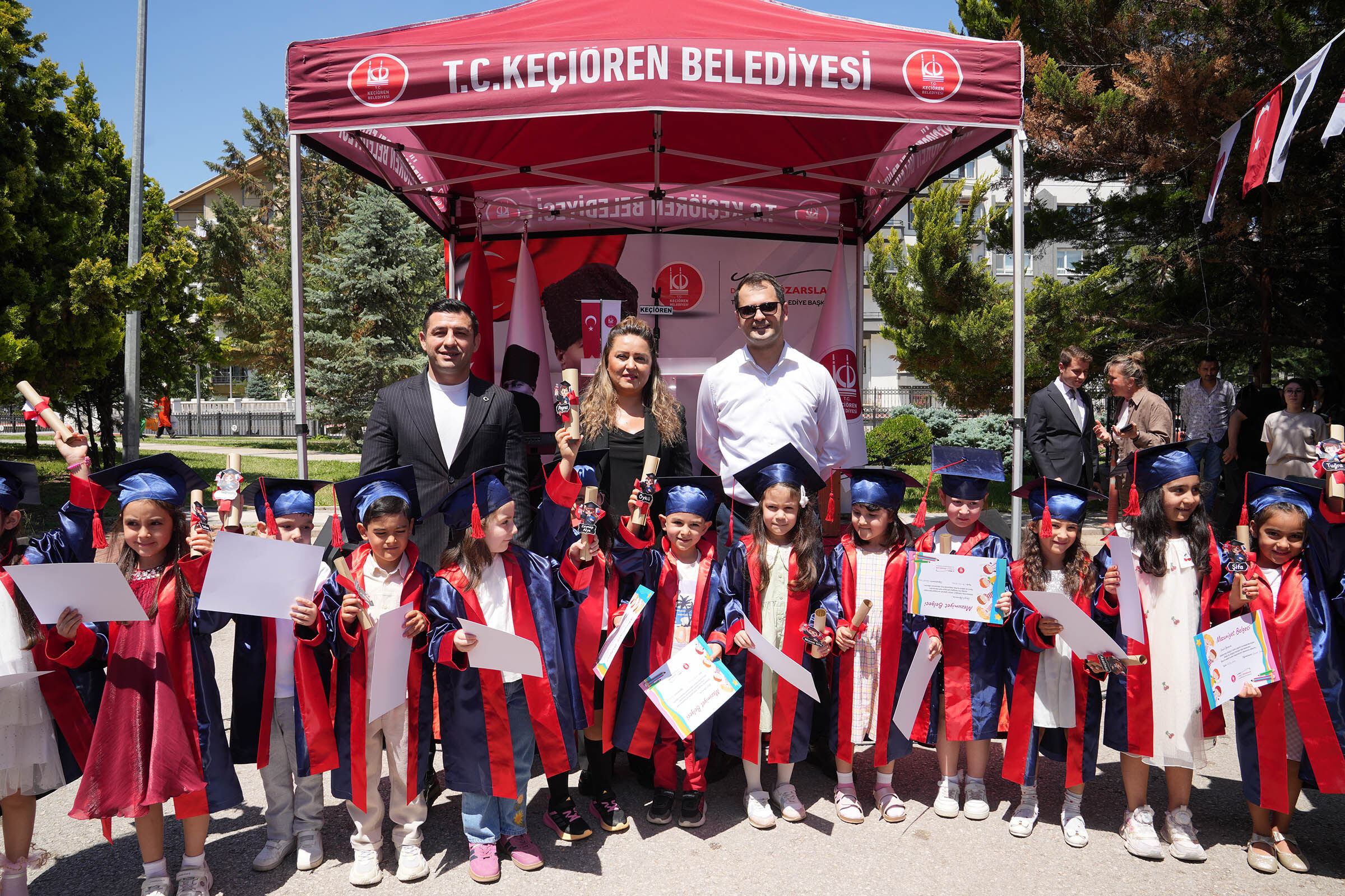 Keçiörenli Minikler Mezuniyet Töreninde Kep Attı (4)