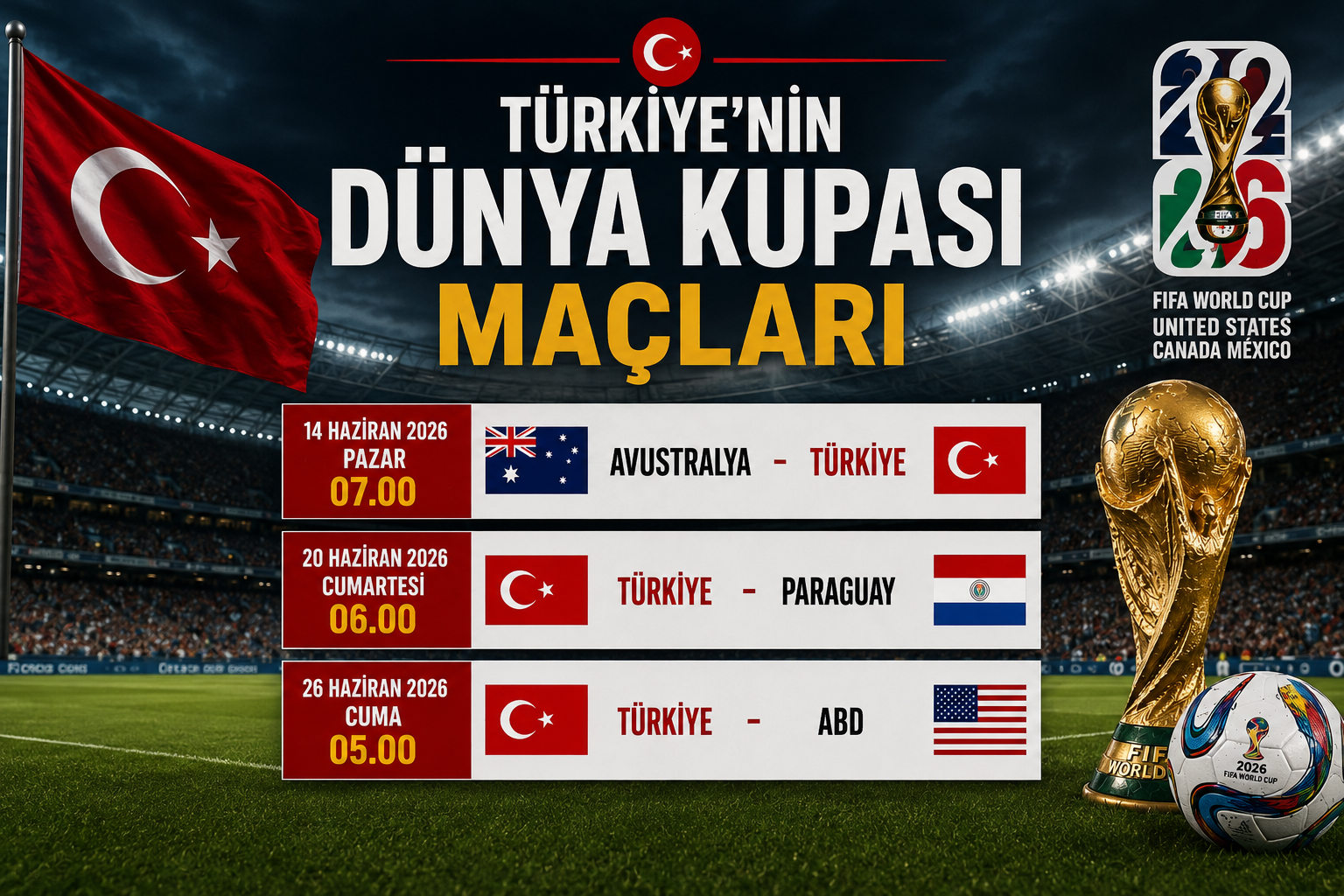 Türkiye’nin Dünya Kupası Maçları-1