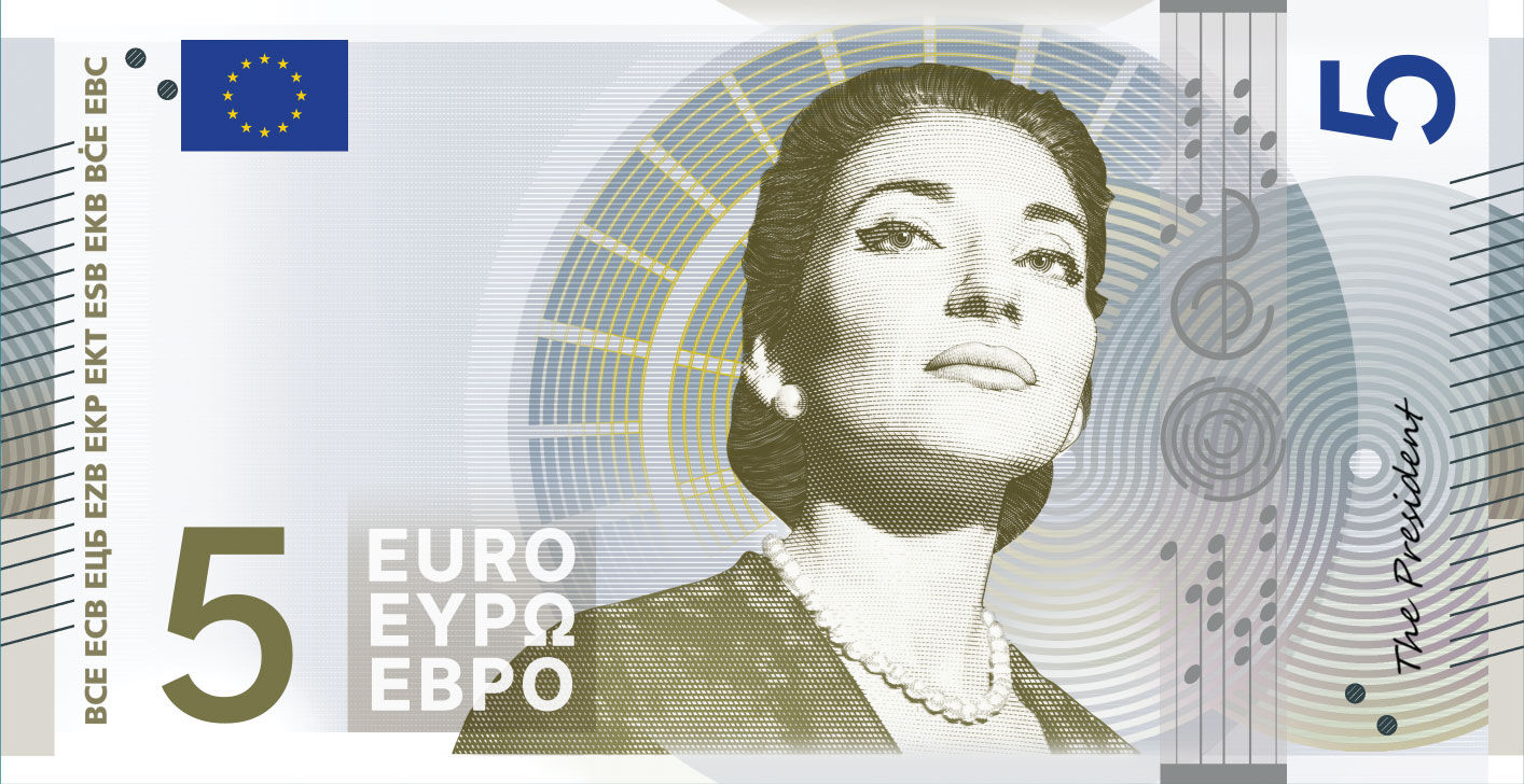 Euro Tasarim 3 Maria Callas 5Euro
