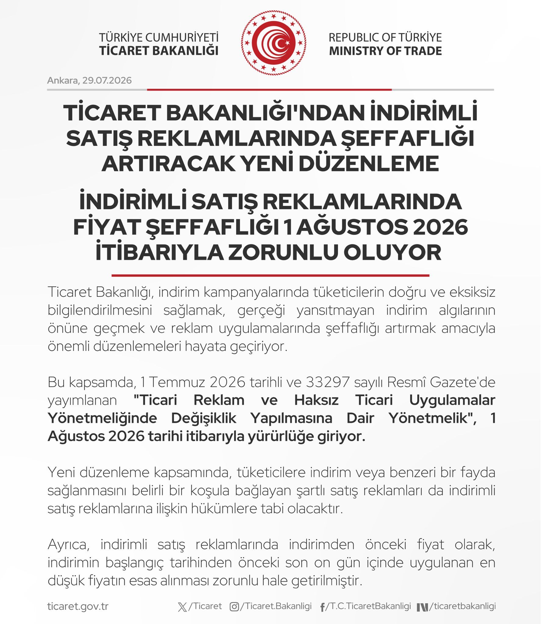 İndirimli Satış Reklamlarında Şeffaflığı 1