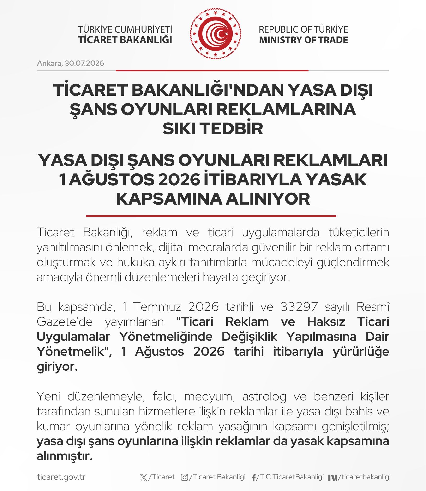 Yasa Dışı Şans Oyunları Reklamlarına Sıkı Tedbir