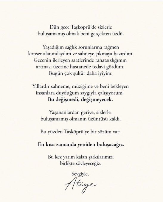 Atiye Açıklama