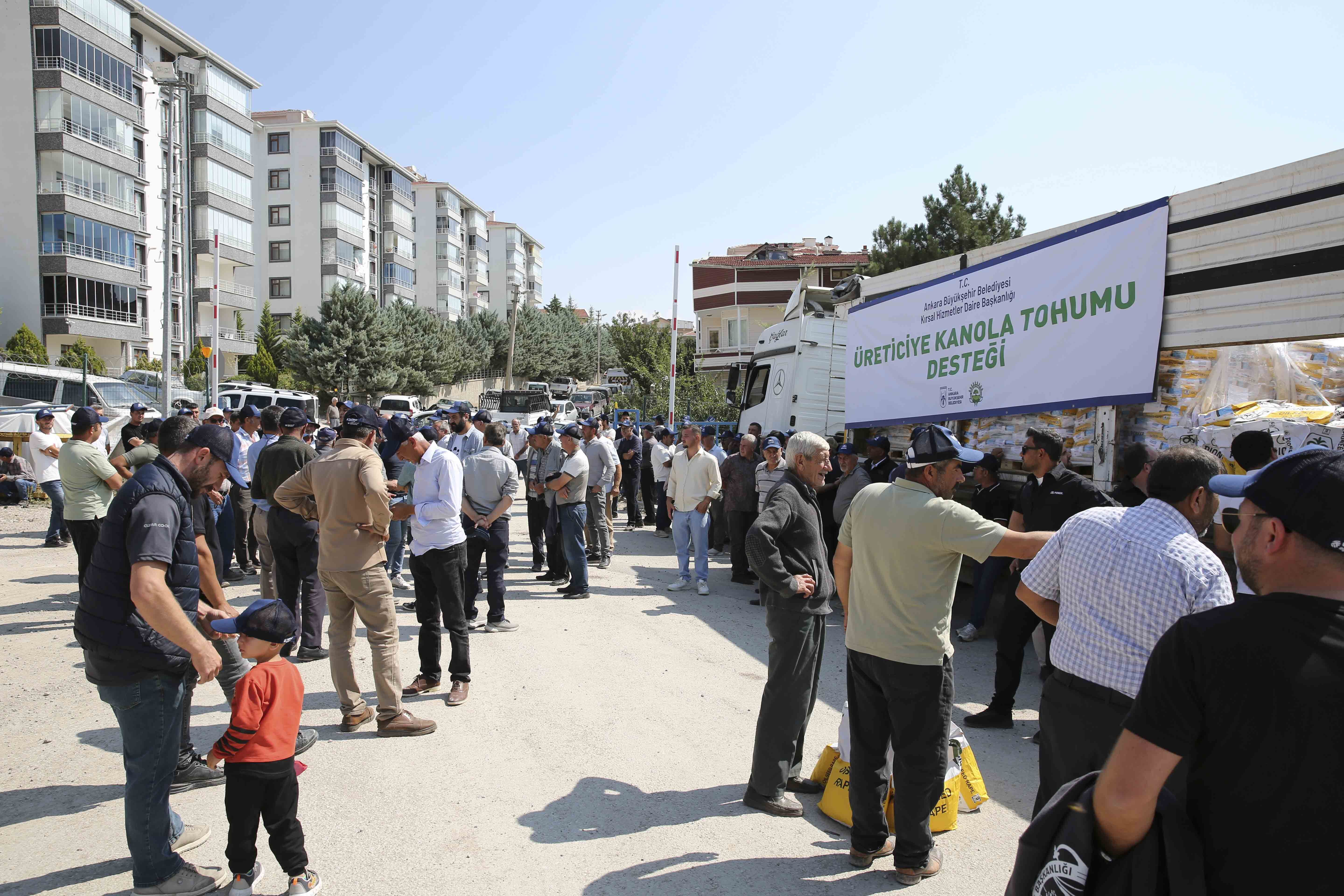 Ankara’da 583 Çiftçiye Kanola Tohumu Desteği (1)