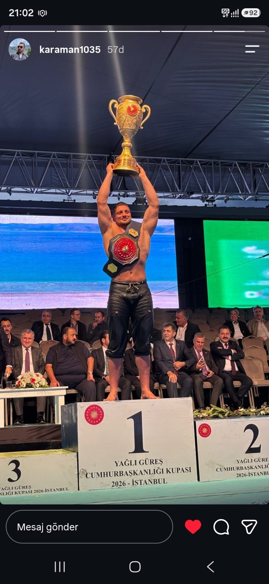 Necip Al Başpehlivanlığa Yükseldi (2)