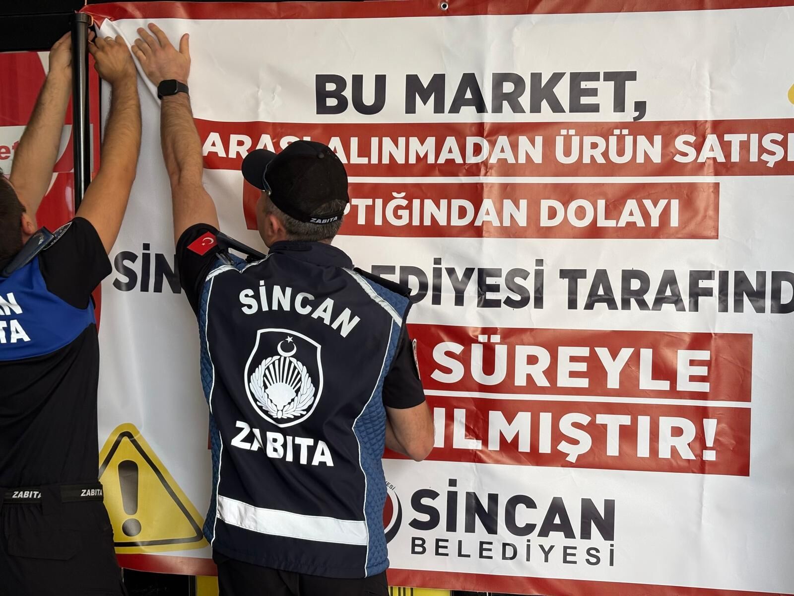 Sincan’da 6 Market Şubesine Bir Günlük Kapatma (1)