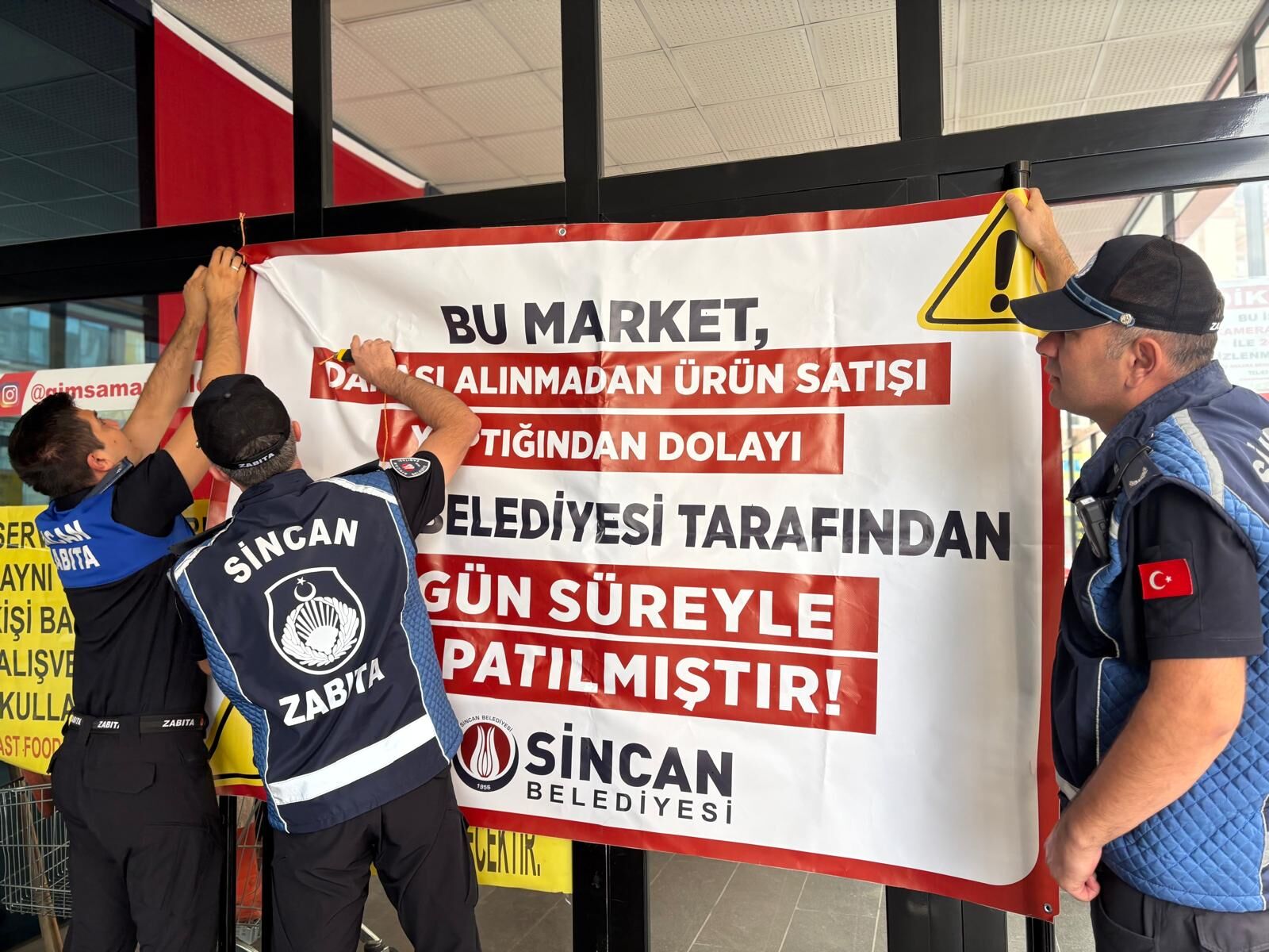 Sincan’da 6 Market Şubesine Bir Günlük Kapatma (3)