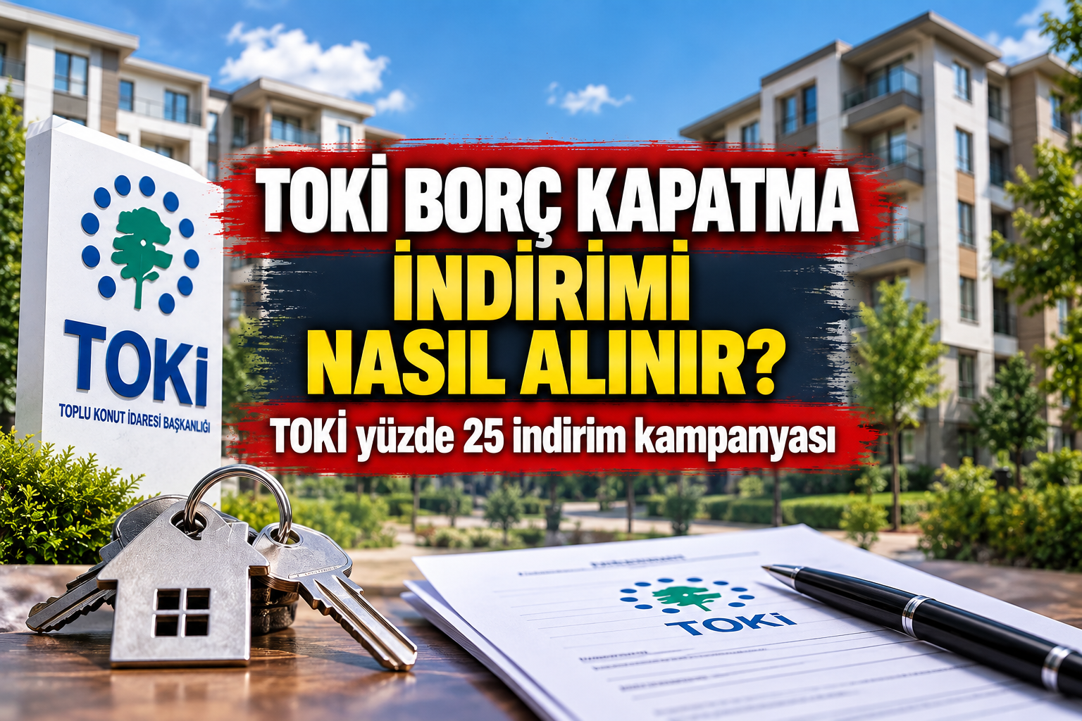 TOKİ borç kapatma indirimi nasıl alınır? TOKİ yüzde 25 indirim kampanyası