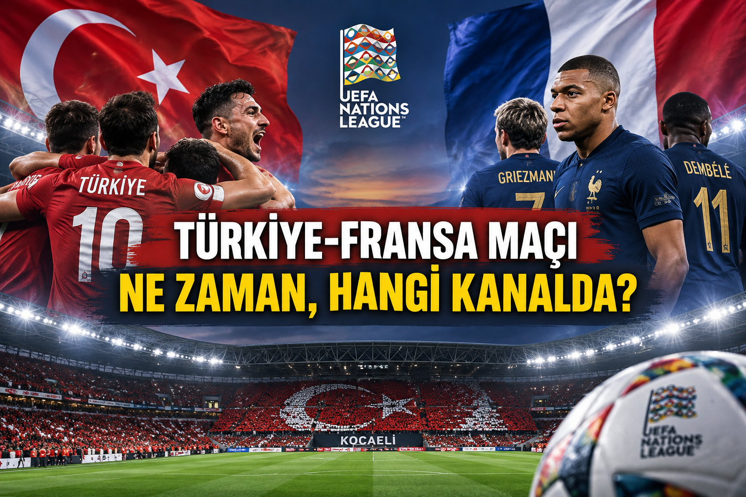 Türkiye-Fransa maçı ne zaman, hangi kanalda?