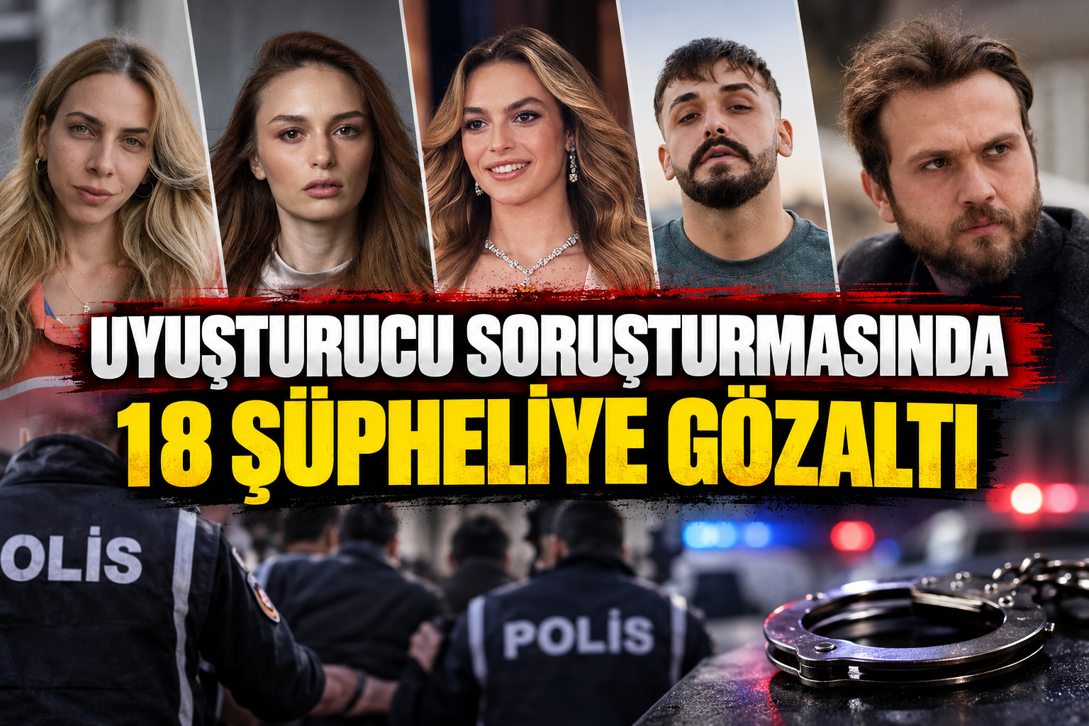 Ünlülere uyuşturucu operasyonu: 18 gözaltı kararı