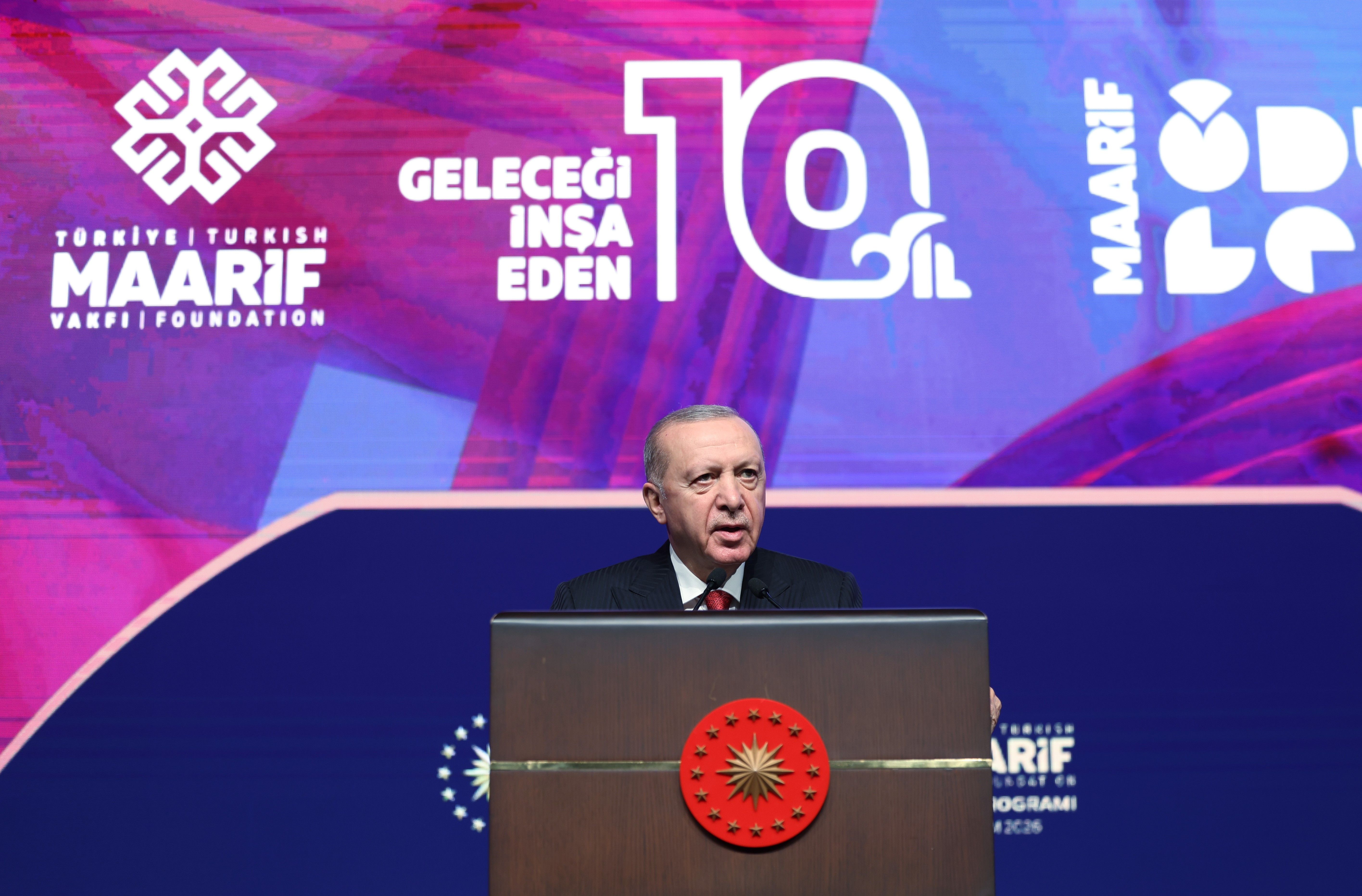Cumhurbaşkanı Recep Tayyip Erdoğan, Türkiye Maarif Vakfının 10. yıl programı - 2