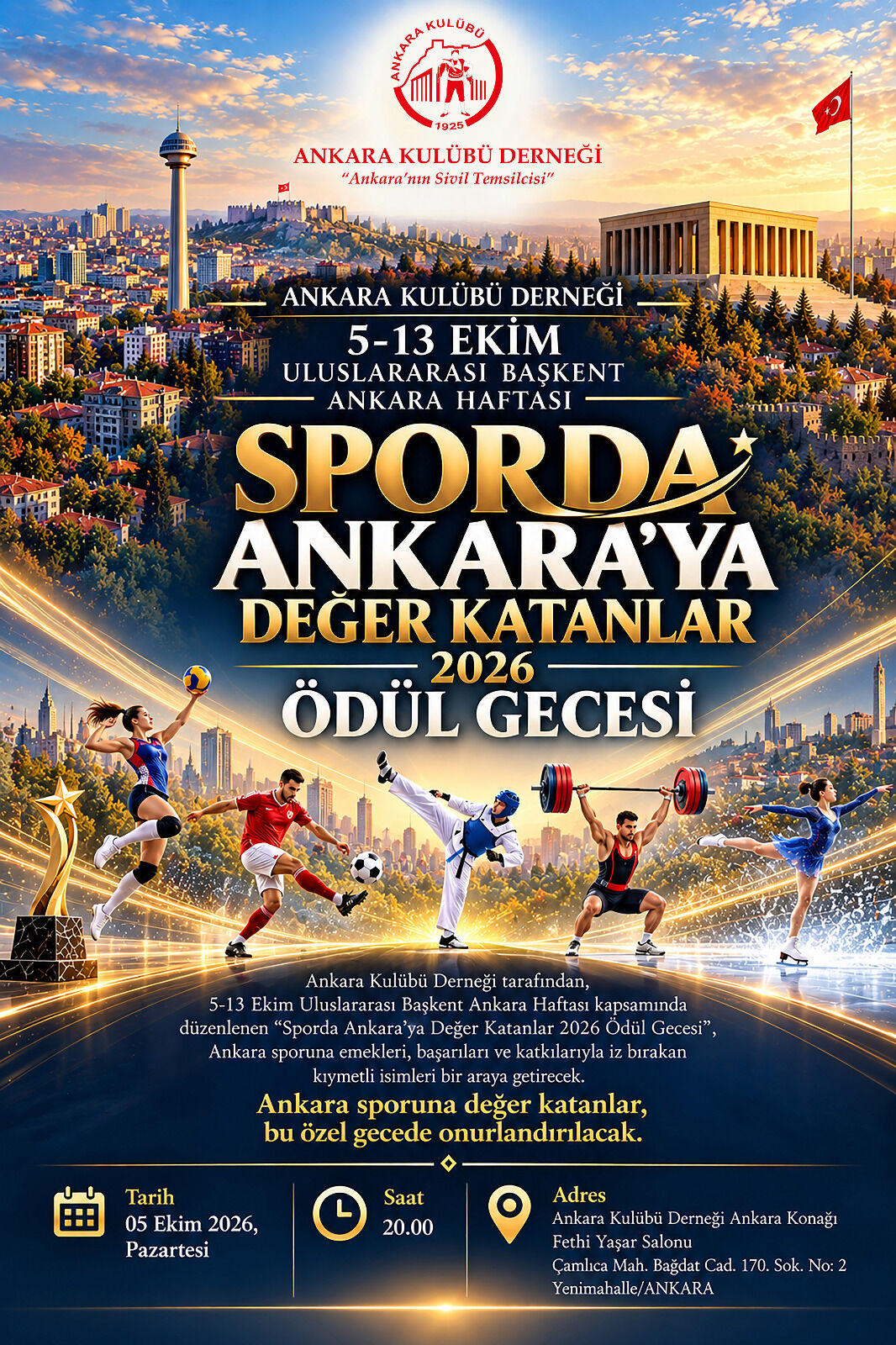 Ankara Sporuna Değer Katan Isimler Onurlandırılacak-1