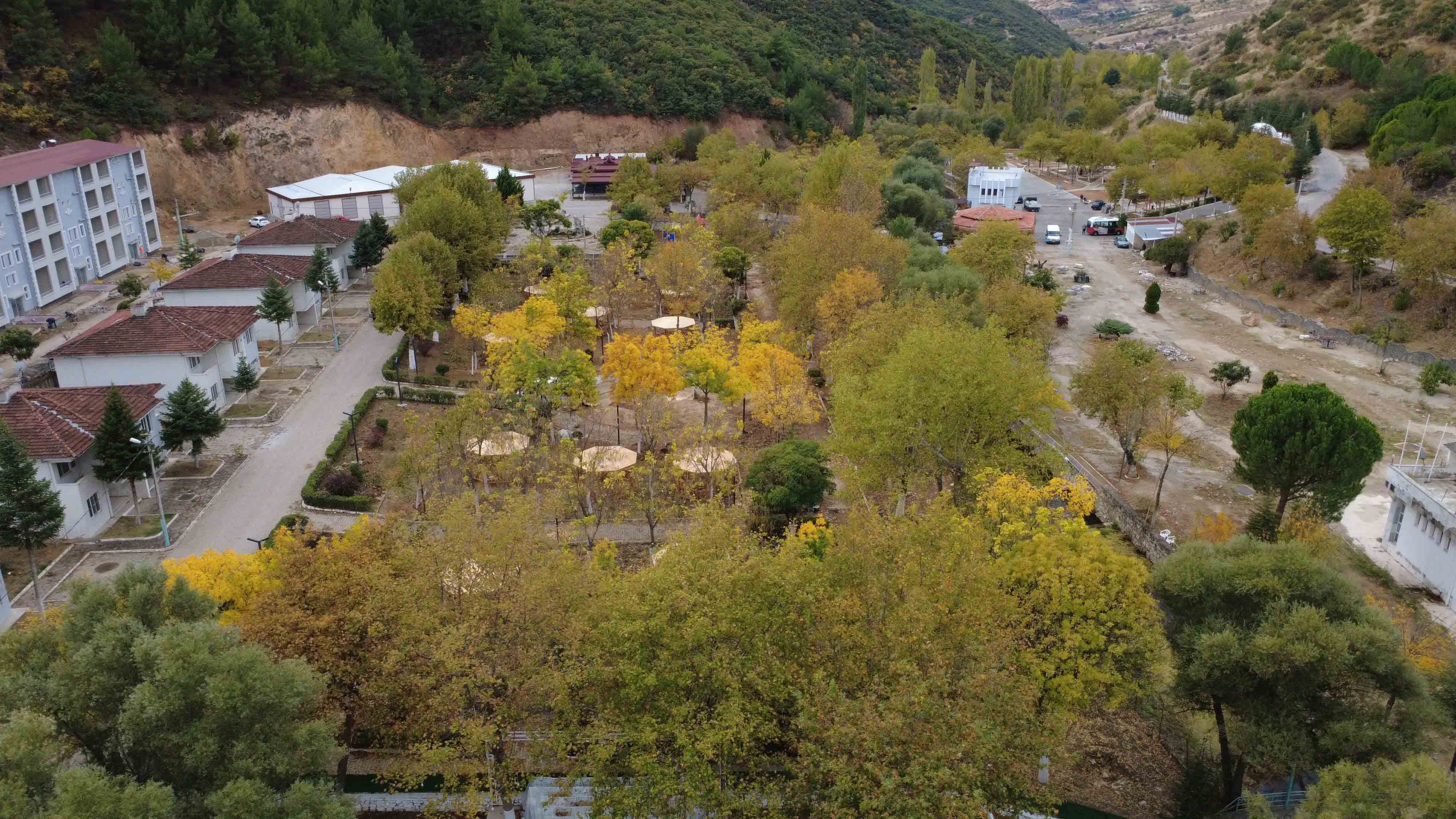 Sonbahar manzaraları havadan görüntülendi