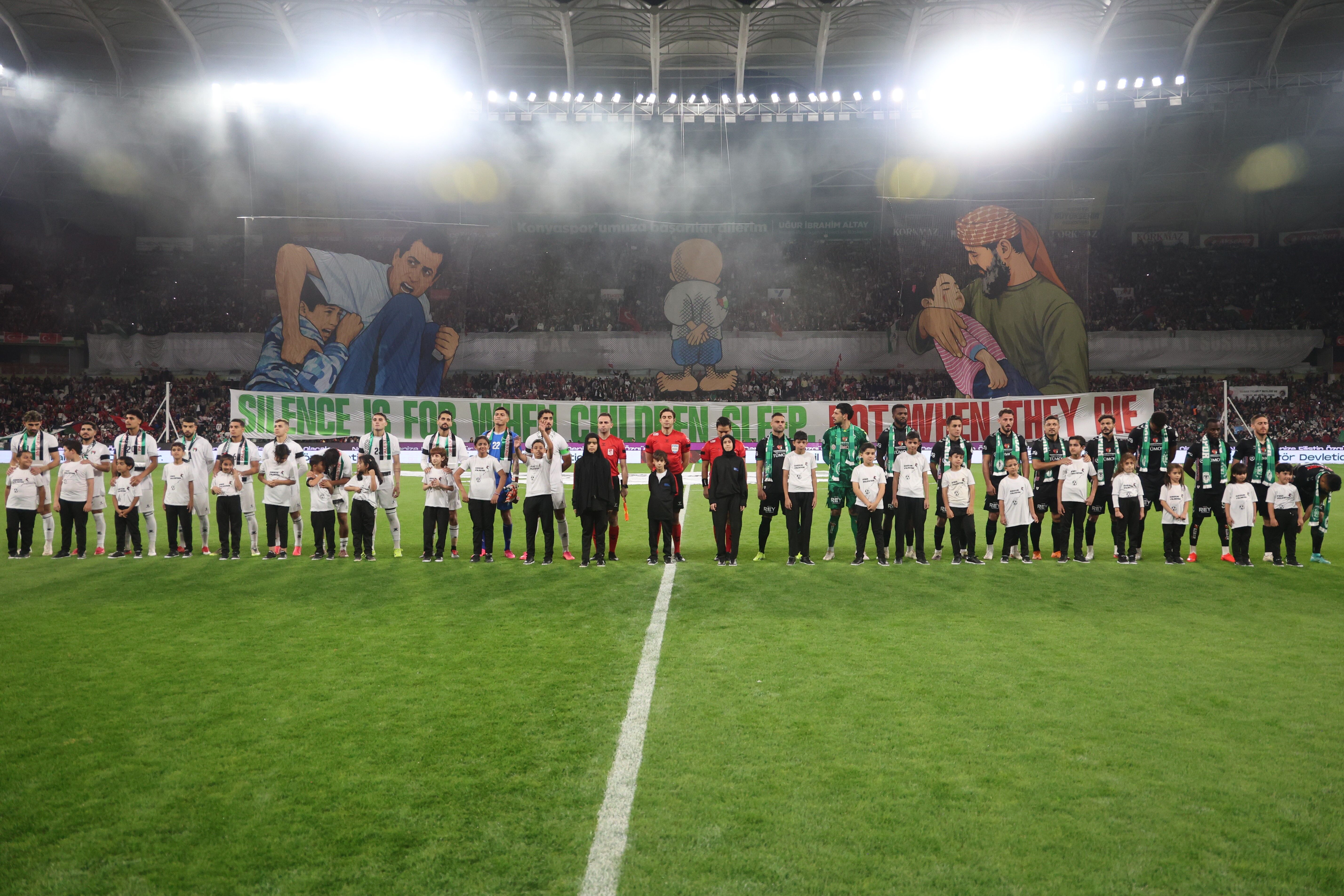 Konyaspor Filistin Maçında Dostluk Kazandı (3)