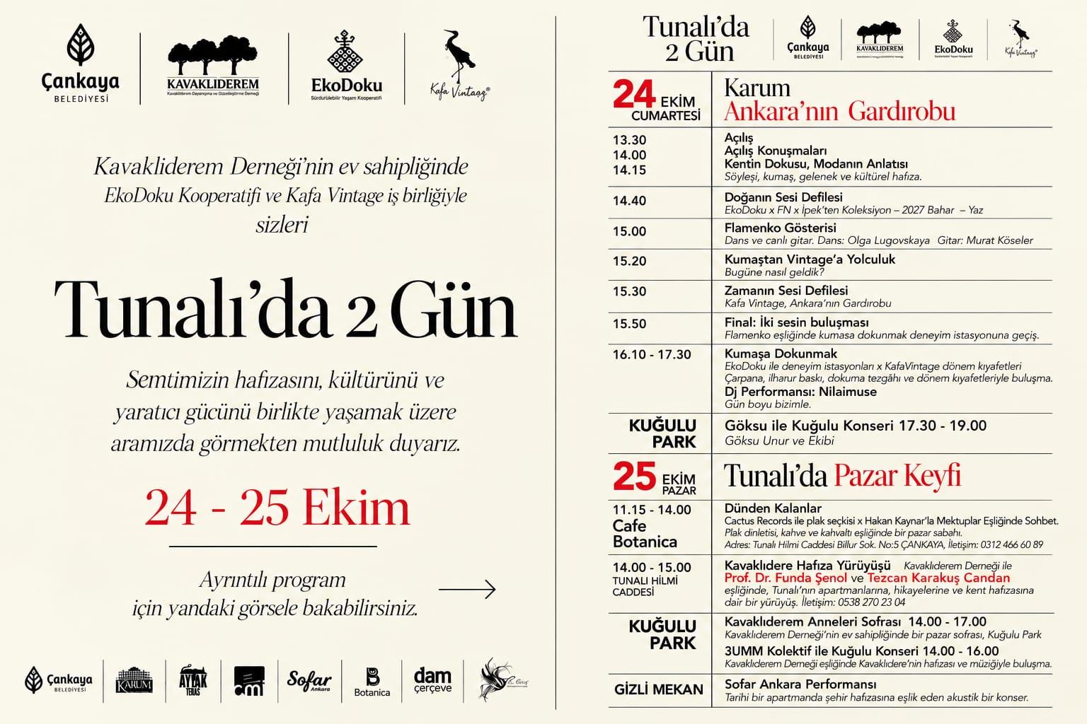 Tunali'da 2 Gün